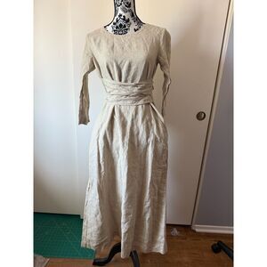 Lean Ok linen dress xs